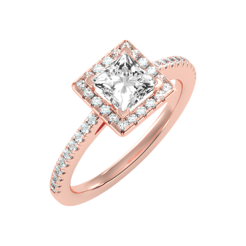 Ornamated Solitaire Ring - Five