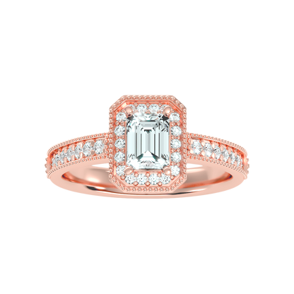 Ornamented Solitaire Ring - Two