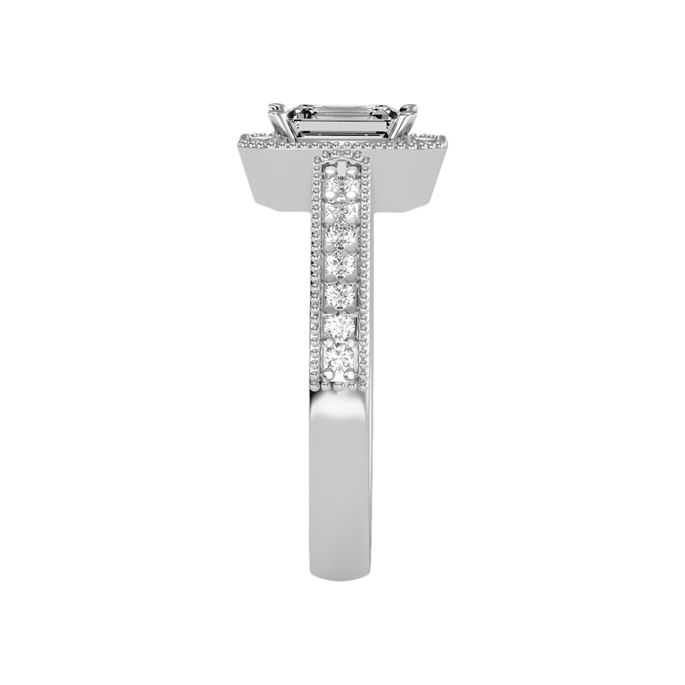 Ornamented Solitaire Ring - Seven