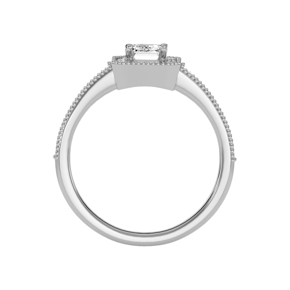 Ornamented Solitaire Ring - Eight