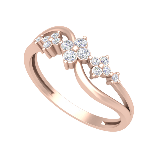 Ornate Ombre Diamond Ring - One