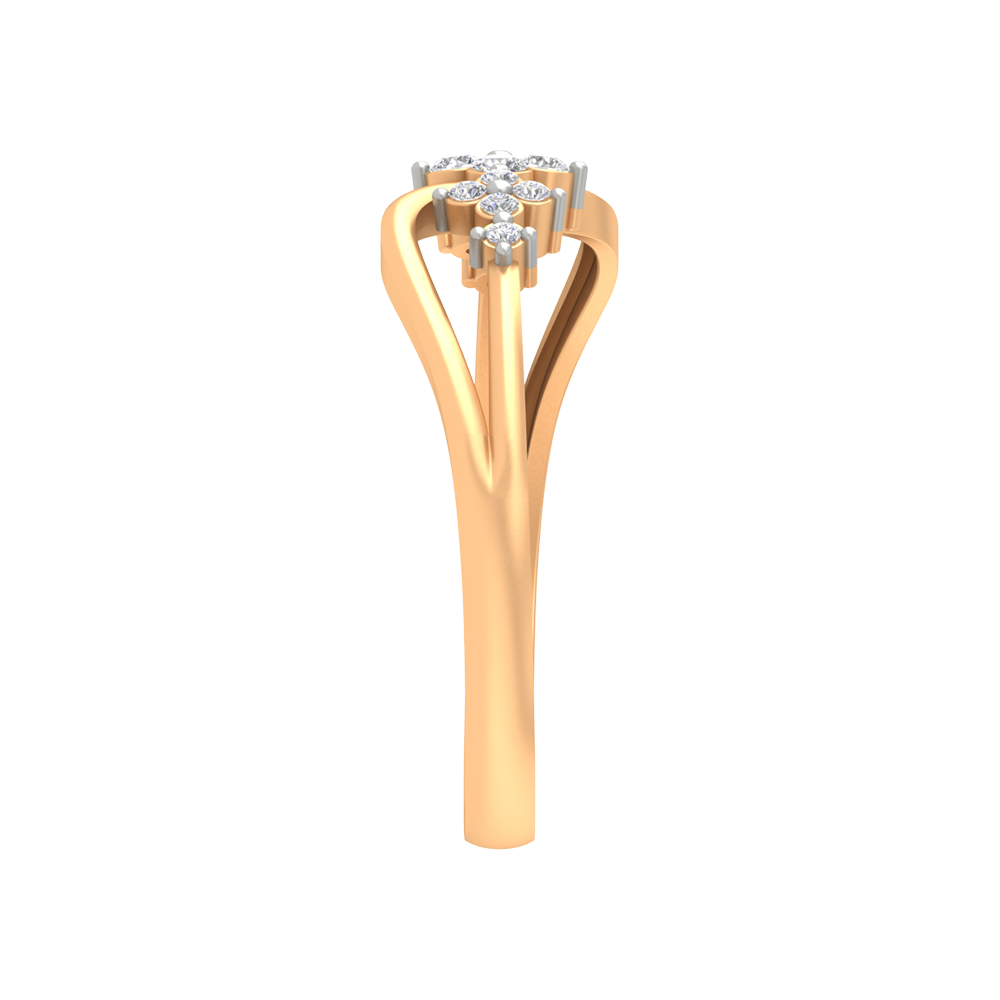 Ornate Ombre Diamond Ring - Eleven