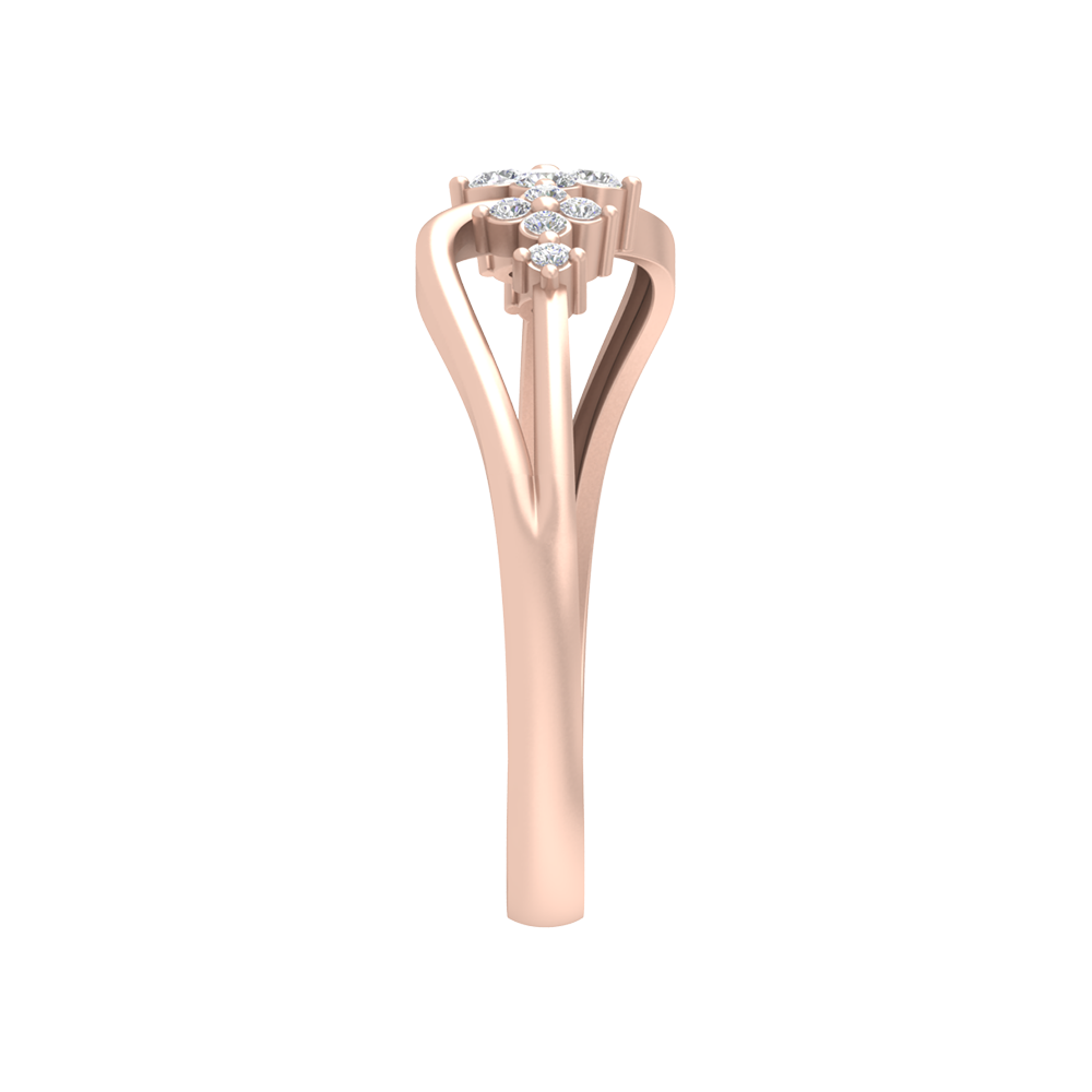 Ornate Ombre Diamond Ring - Three