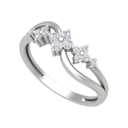 Ornate Ombre Diamond Ring - Five