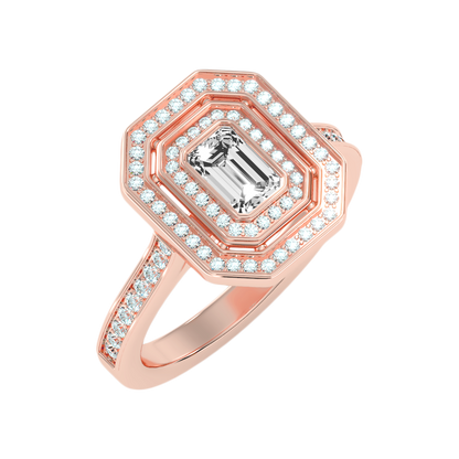 Ornate Solitaire Ring - Ten