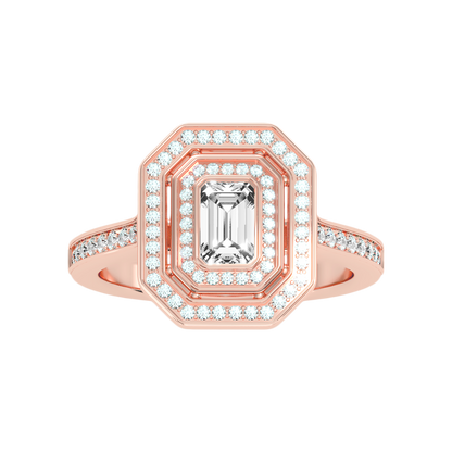 Ornate Solitaire Ring In 925 Sterling Silver - Twelve