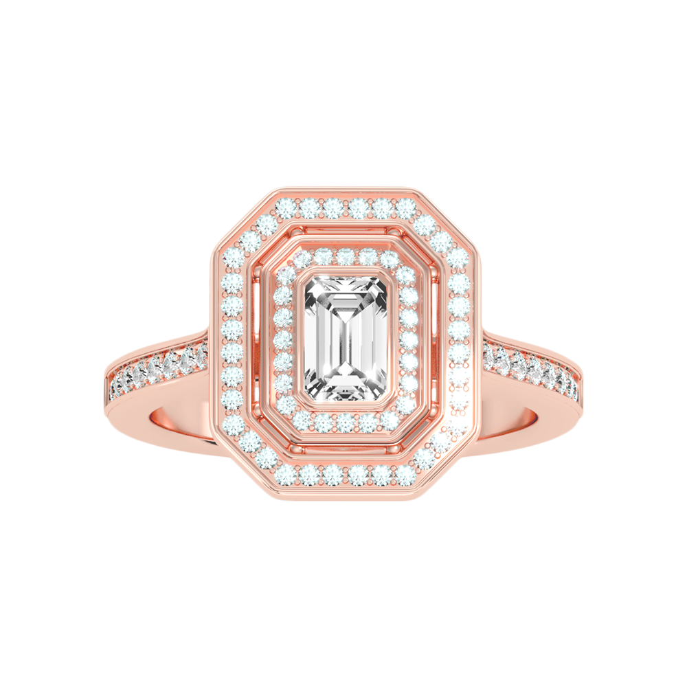 Ornate Solitaire Ring - Twelve