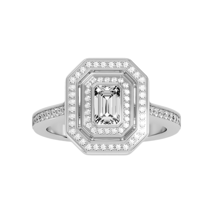 Ornate Solitaire Ring In 925 Sterling Silver - Seven