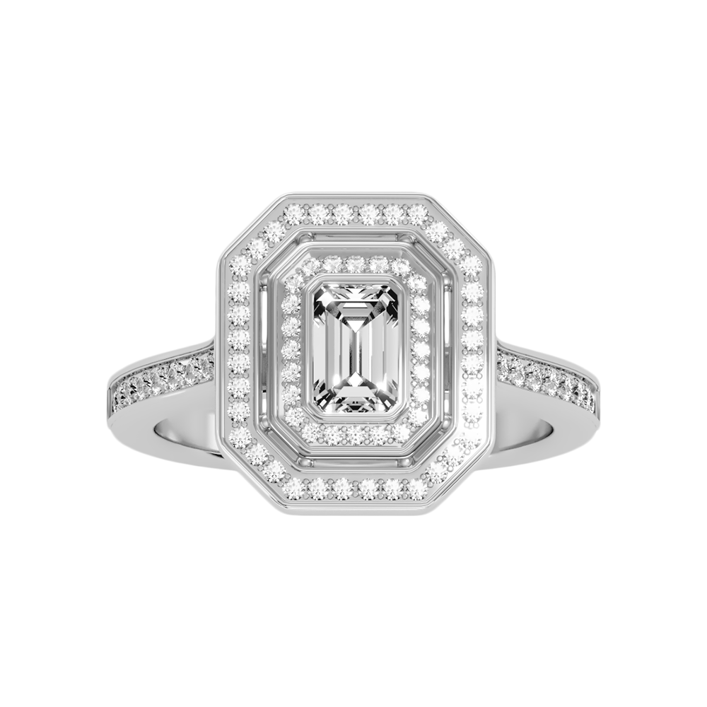 Ornate Solitaire Ring - Seven