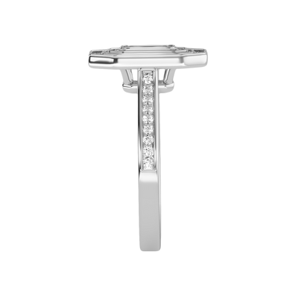 Ornate Solitaire Ring In 925 Sterling Silver - Eight