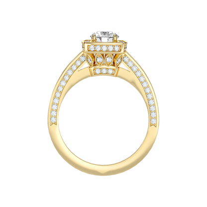 Outlandish Halo Ring In 925 Sterling Silver - Thirteen