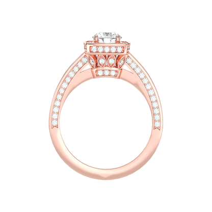 Outlandish Halo Ring In 925 Sterling Silver - Seven