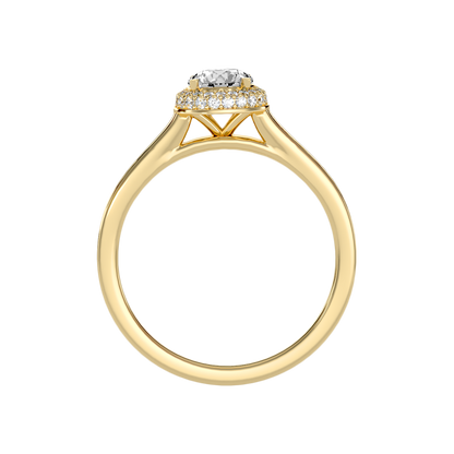 Out Of The Ordinary Halo Ring In 925 Sterling Silver - Two