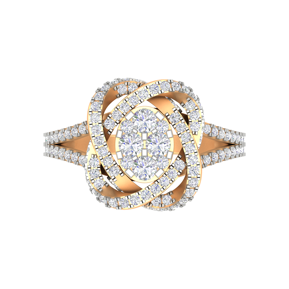 Oval Cocktail Ring In 925 Sterling Silver - Ten