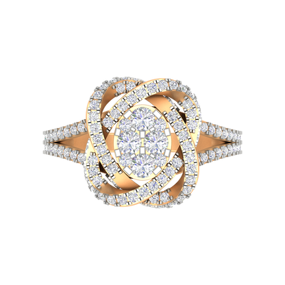 Oval Cocktail Ring In 925 Sterling Silver - Ten