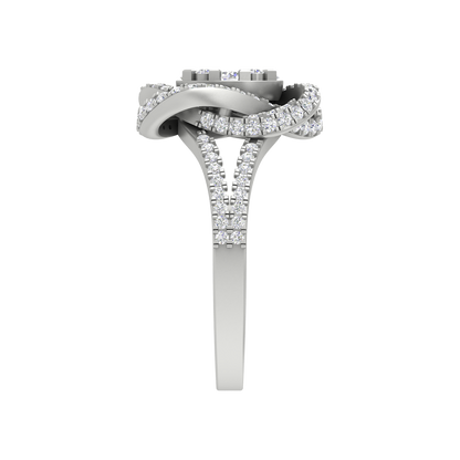 Oval Cocktail Ring In 925 Sterling Silver - Seven