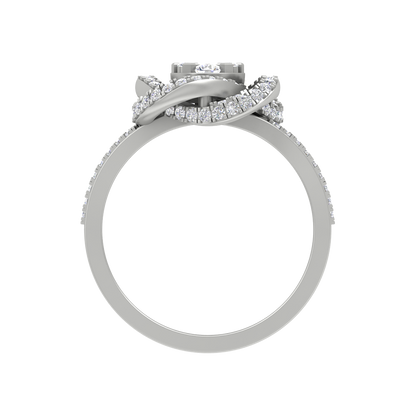 Oval Cocktail Ring In 925 Sterling Silver - Eight