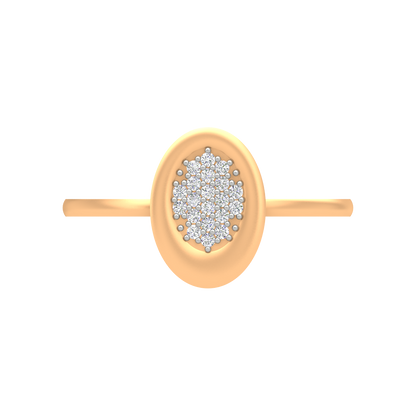 Oval Studded With Diamonds - Ten