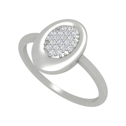 Oval Studded With Diamonds - Five