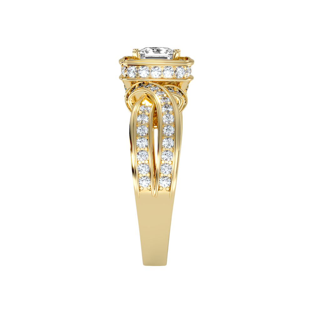 Palatable Halo Ring In 925 Sterling Silver - Eleven