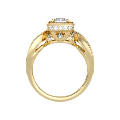 Palatable Halo Ring In 925 Sterling Silver - Twelve