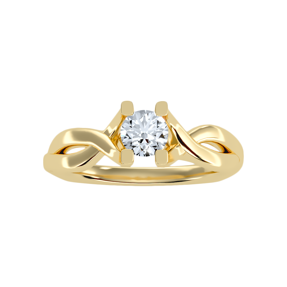 Panacea Solitaire Ring In 925 Sterling Silver - Ten