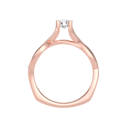 Panacea Solitaire Ring In 925 Sterling Silver - Six