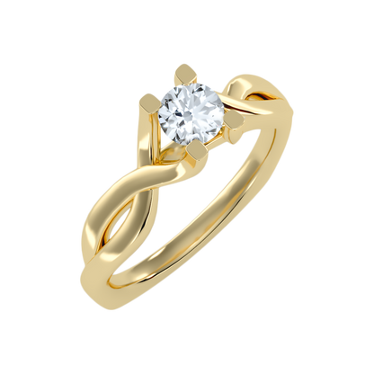 Panacea Solitaire Ring In 925 Sterling Silver - Nine