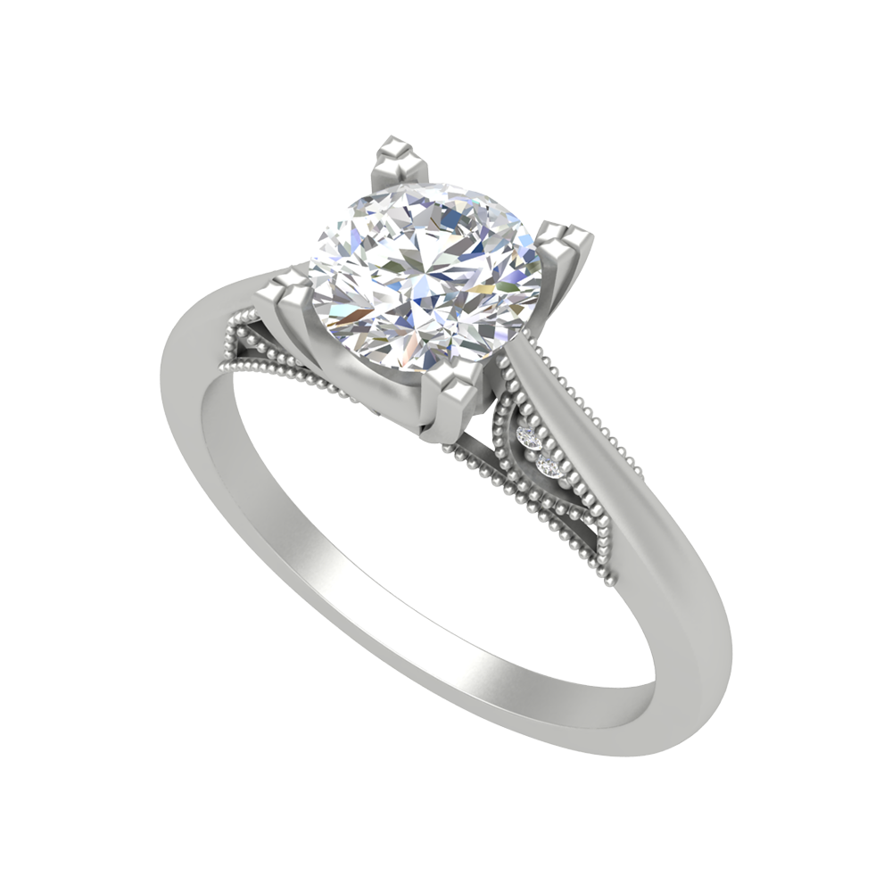 Pearl Perfect Solitaire Ring In 925 Sterling Silver - Two