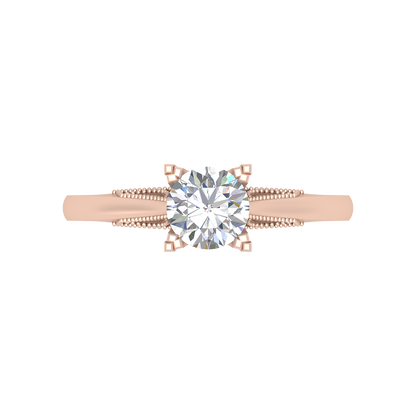 Pearl Perfect Solitaire Ring In 925 Sterling Silver - Eight