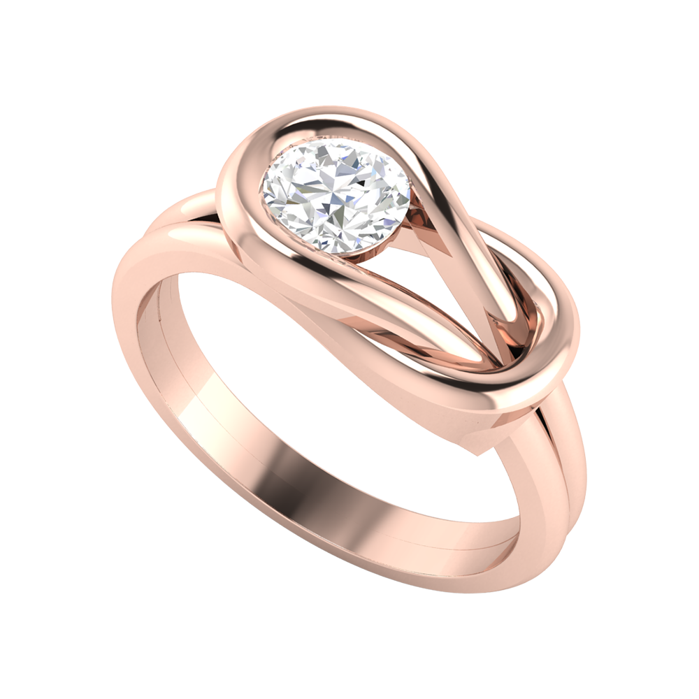 Perfect Fiesta Solitaire Ring In 925 Sterling Silver - One