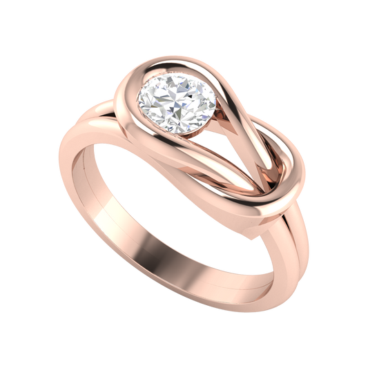 Perfect Fiesta Solitaire Ring In 925 Sterling Silver - One