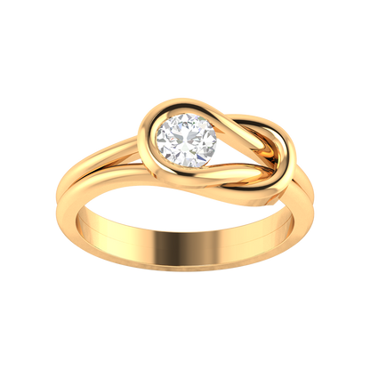 Perfect Fiesta Solitaire Ring In 925 Sterling Silver - Ten