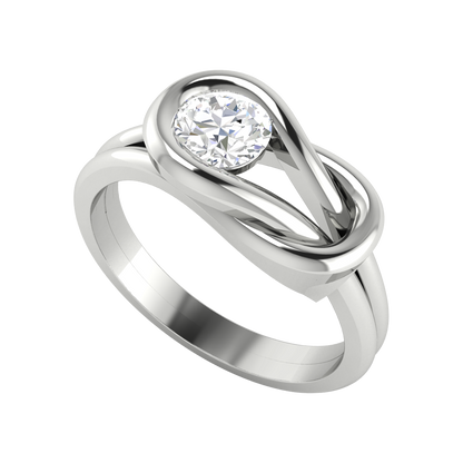 Perfect Fiesta Solitaire Ring In 925 Sterling Silver - Five