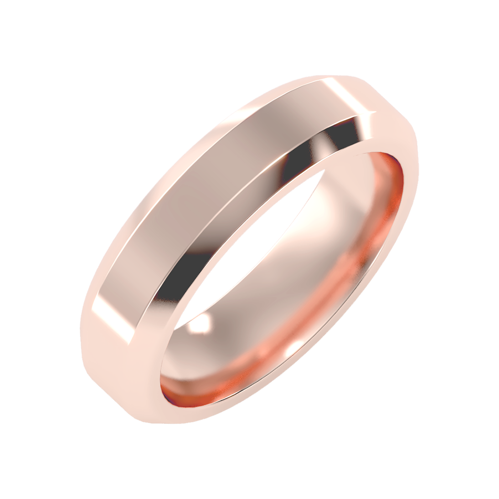 Perfect Men's Broad Band Ring - Five