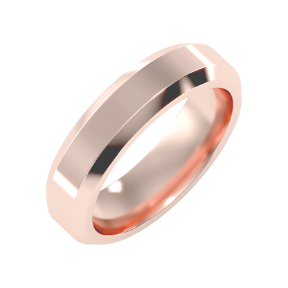 Perfect Men's Broad Band Ring - Five