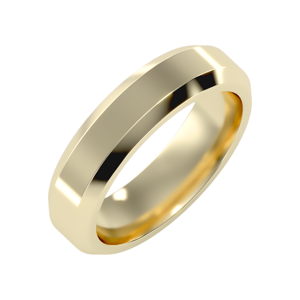Perfect Men's Broad Band Ring - Nine
