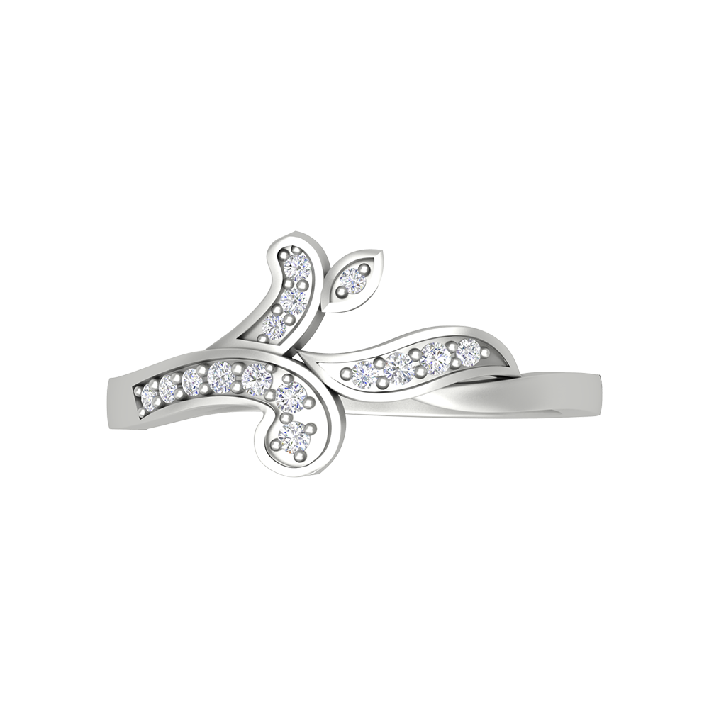 Petals & Ferns Diamond Ring - Two
