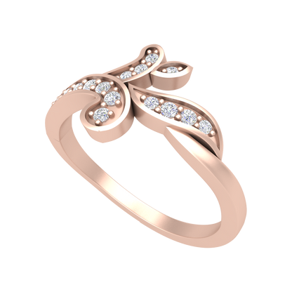 Petals & Ferns Diamond Ring - Five