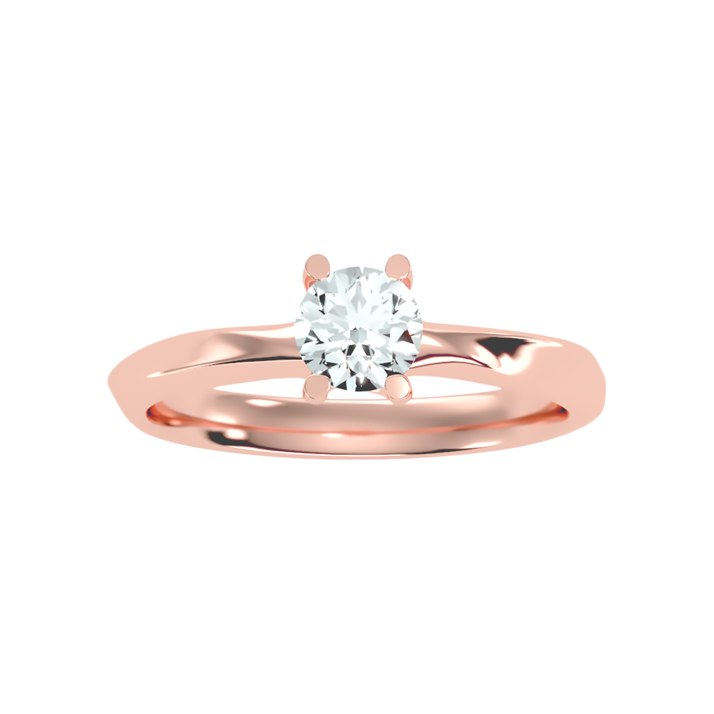 Petrichor Solitaire Ring In 925 Sterling Silver - Eleven