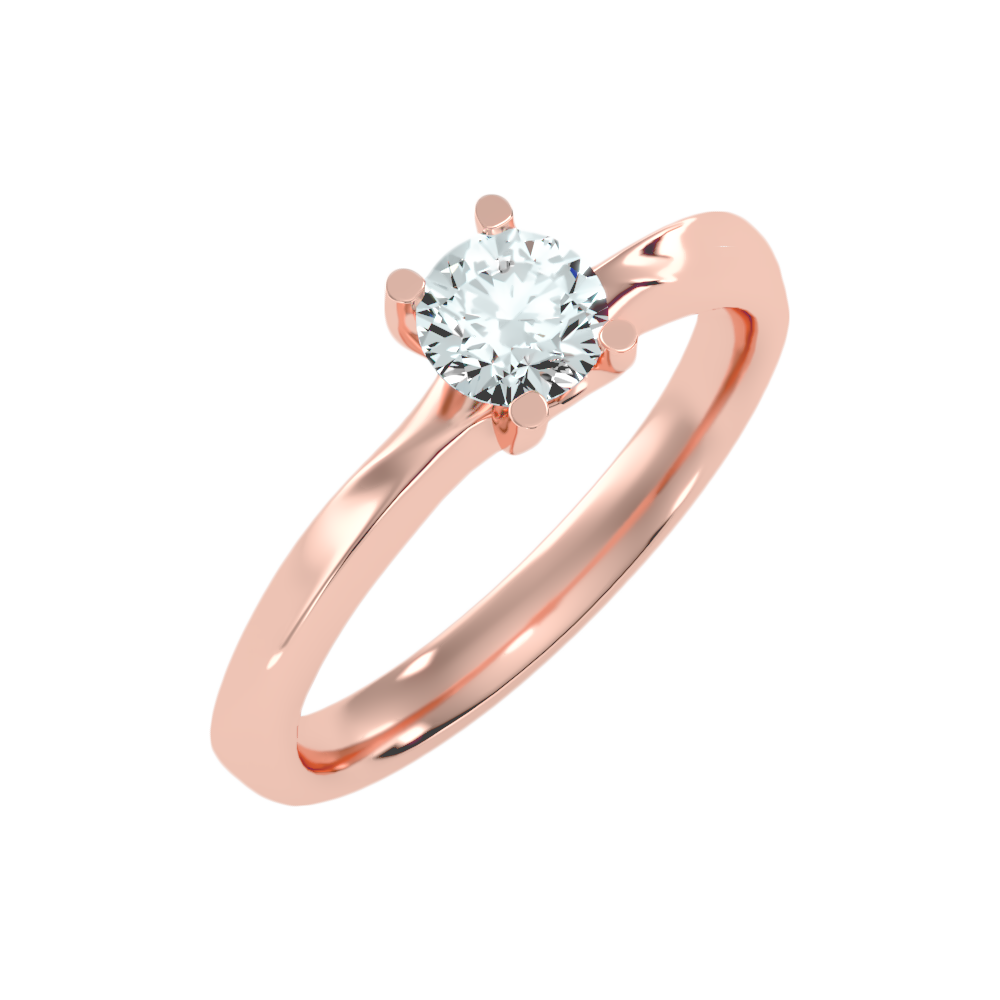 Petrichor Solitaire Ring In 925 Sterling Silver - Nine