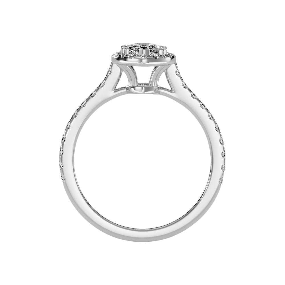 Phenomenal Marquise Shaped Diamond Ring In 925 Sterling Silver - Two