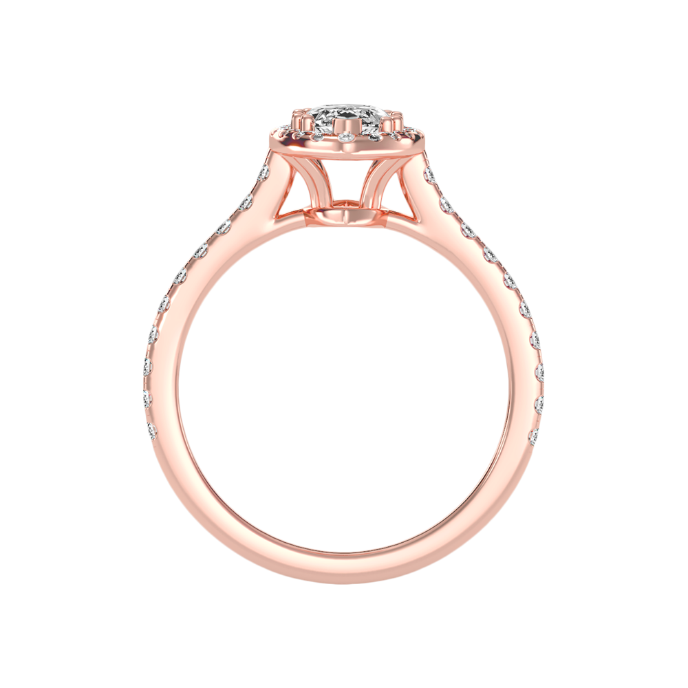 Phenomenal Marquise Shaped Diamond Ring In 925 Sterling Silver - Eight