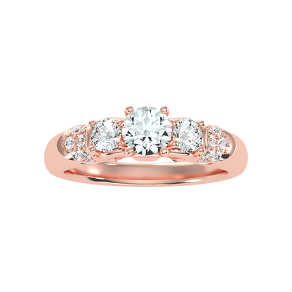 Phile Three Stone Diamond Engagement Ring - Two