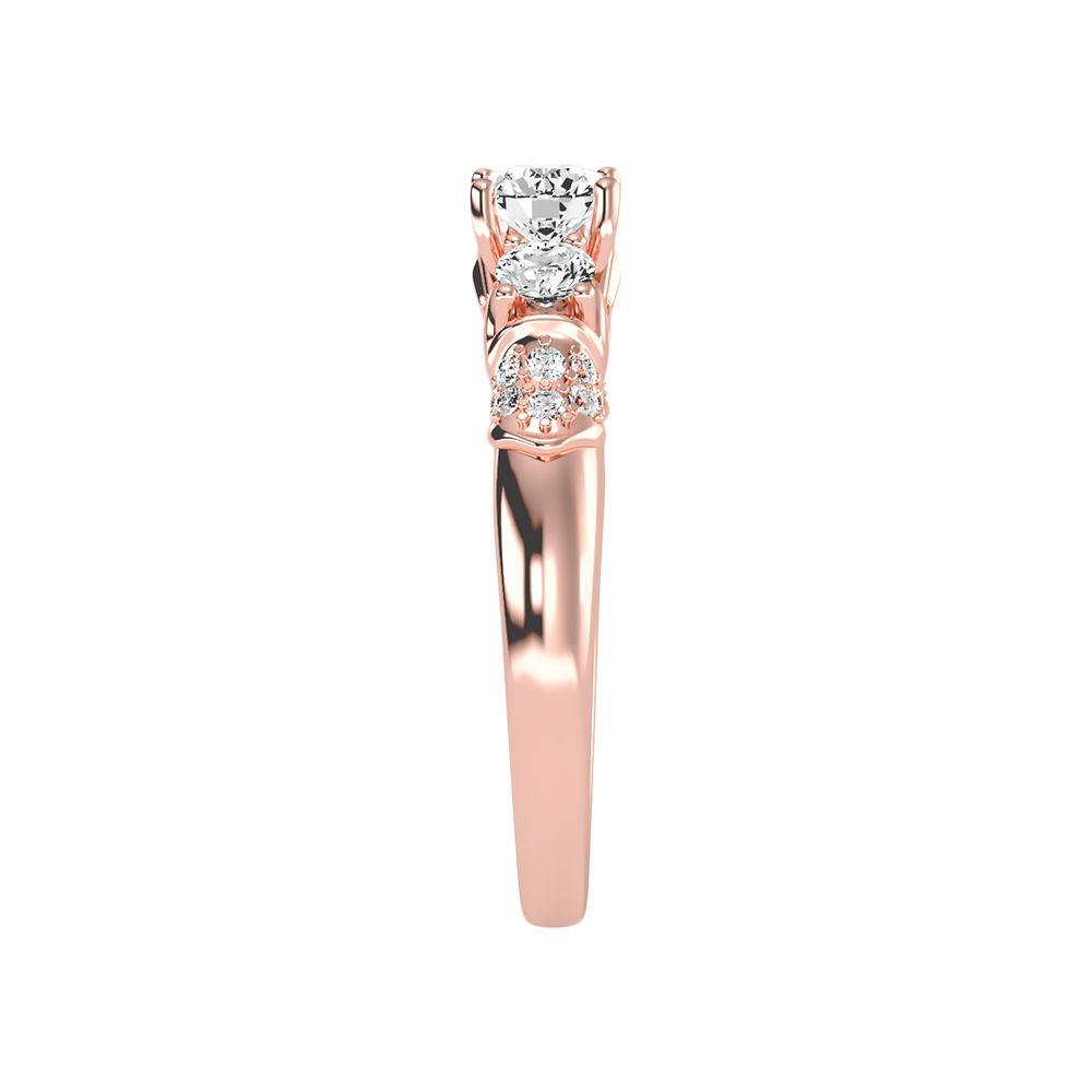 Phile Three Stone Diamond Engagement Ring - Three