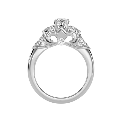 Phile Three Stone Diamond Engagement Ring - Eight