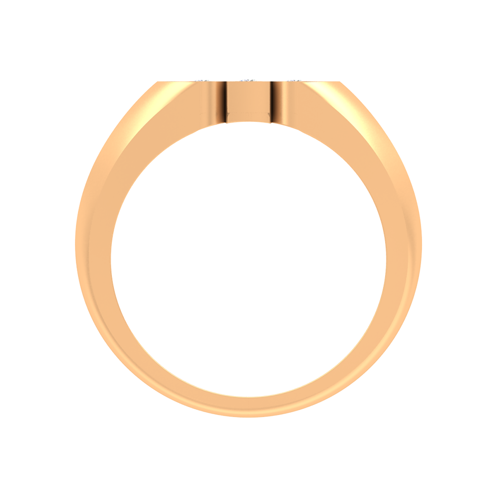 Phoenix Loop Tri Stone Ring In 925 Sterling Silver - Twelve