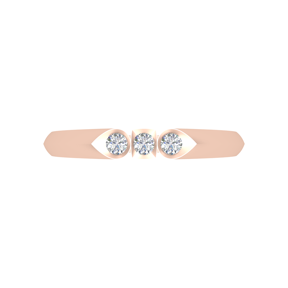 Phoenix Loop Tri Stone Ring - Two