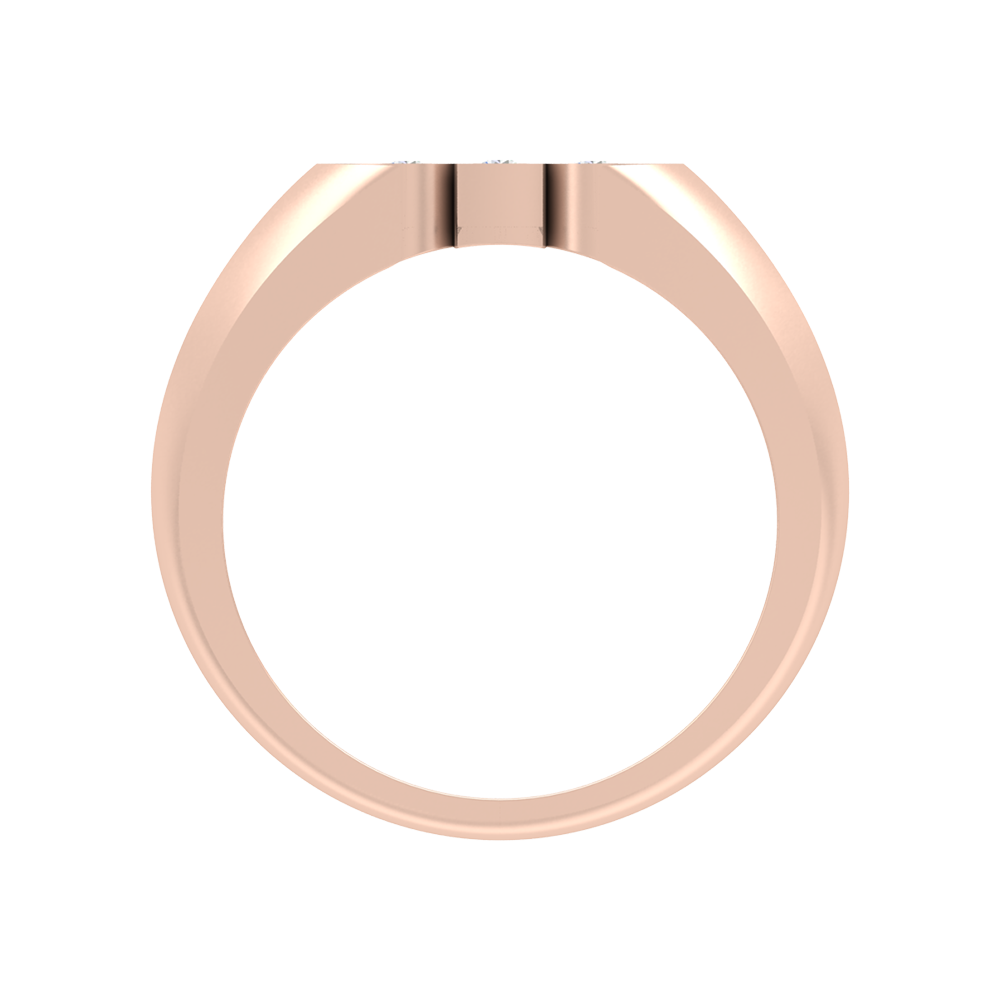 Phoenix Loop Tri Stone Ring In 925 Sterling Silver - Four