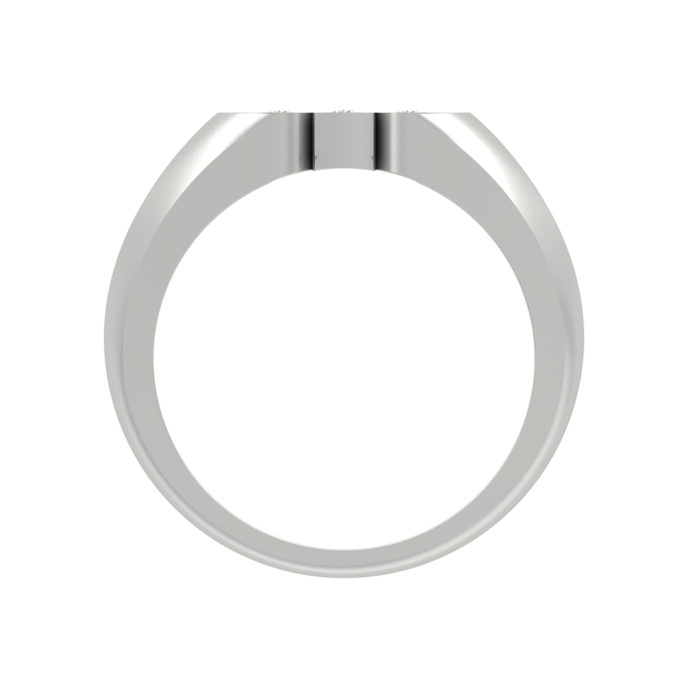 Phoenix Loop Tri Stone Ring - Eight